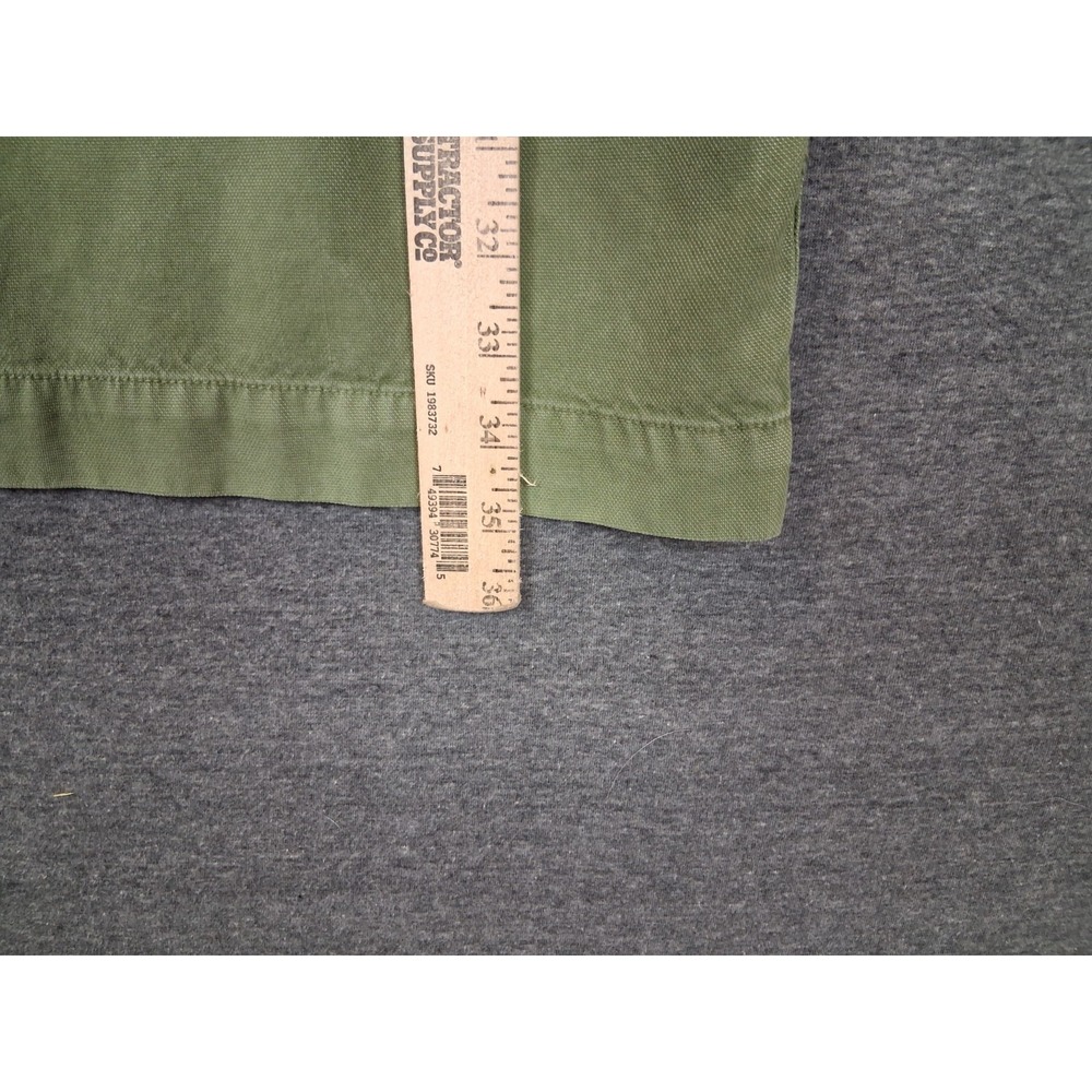 J Crew‎ Womens Dress 8 Army Green Popover Canvas Utility Shirt Lightweight - Picture 5 of 9